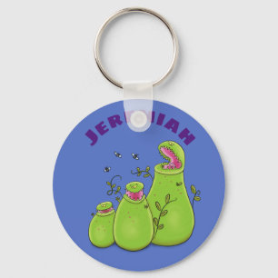 Porte-clés Drôle carnivore carnivore carnivore plante dessin