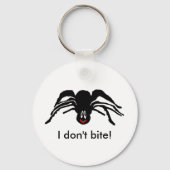 Porte-clés Drôle Cartoon Black Spider Halloween Black Widow (Recto)
