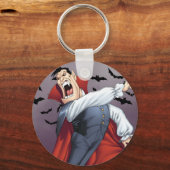 Porte-clés Drôle Cartoon Vampire avec chauves-souris par Al R (Recto)