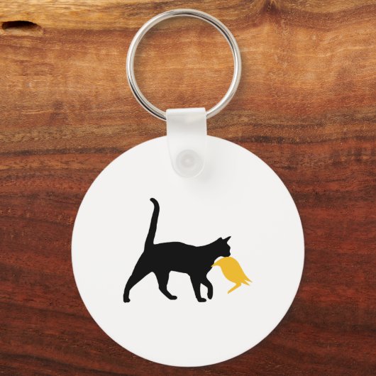 Porte-clés Drôle Chat Lady Pour Kamala Harris Chat Tenant Tru (Recto)