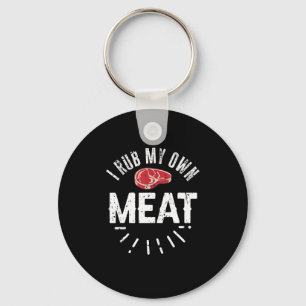 Porte-clés Drôle Chef BBQ Plaisanter Cadeau Rub Ma propre via