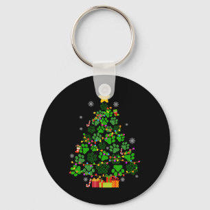 Porte-clés Drôle Chien Pâtes de chat Noël Arbre de Noël Lumiè