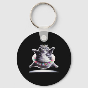 Porte-clés Drôle Chub Cute Dancing Chat