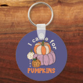 Porte-clés Drôle Chute de quatre Citrouilles (Recto)