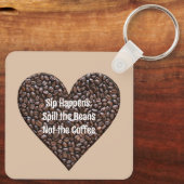 Porte-clés Drôle Coffre de café Métal (Verso)