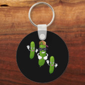 Porte-clés Drôle Concombre Picket Danser Nourriture (Recto)