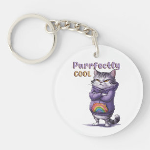 Porte-clés Drôle Cool" Chat