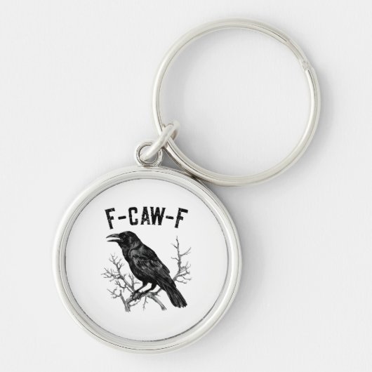 Porte-clés Drôle Corbeau Oiseau Hommes Femmes (Devant)