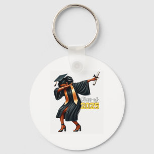 Porte-clés Drôle Dabbing Graduation Cl De 2025 Femmes Gir