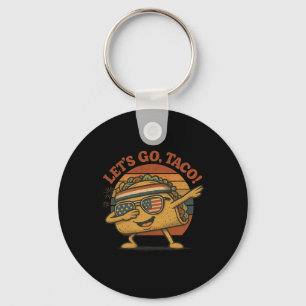 Porte-clés Drôle Dabbing Taco Allons-y Taco 4 juillet Hommes