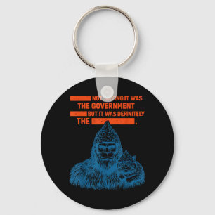 Porte-clés Drôle de conspiration Bigfoot Chapeau en feuille d