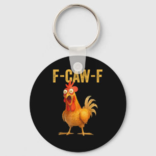 Porte-clés Drôle de F-Caw-F Poulet F-Caw-F Poulet Minimal Cle