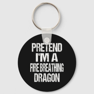 Porte-clés Drôle de faux dragon cracheur de feu Halloween