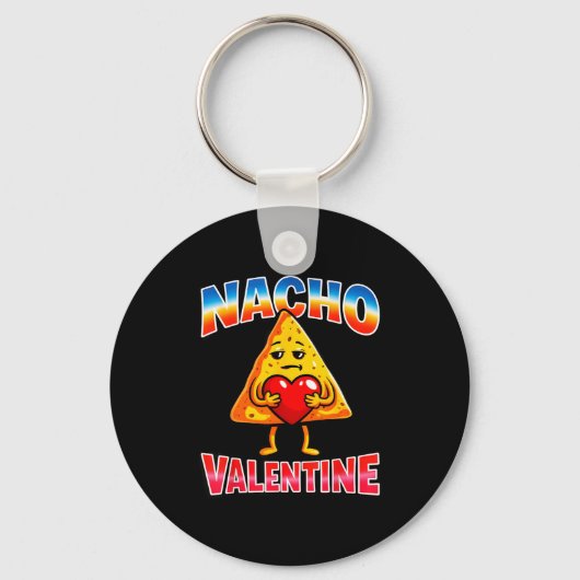 Porte-clés Drôle de fille de la Saint-Valentin nacho garçon a (Recto)