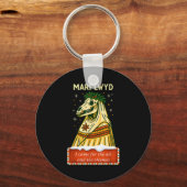 Porte-clés Drôle de folklore rétro squelette cheval Mari Lwyd (Recto)