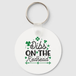 Porte-clés Drôle de jour de la Saint-Patrick irlandais trèfle