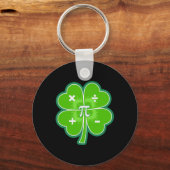 Porte-clés Drôle de jour de Pi Math Patricks Chance Shamrock  (Recto)