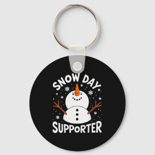 Porte-clés Drôle de journée de neige Supporter Flocon de Noël