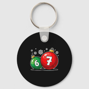 Porte-clés Drôle de Noël 67 Six Sept Meme Gen Alpha Argot