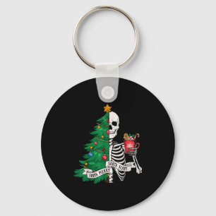 Porte-clés Drôle de Noël Assez Joyeux Assez Y Squelette Xmas