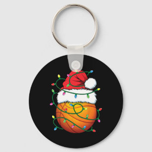 Porte-clés Drôle de Noël Bysketbyll Chapeau de Père Noël Lumi