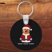 Porte-clés Drôle de Noël de Bungulator de Goop d'arachide brû (Recto)