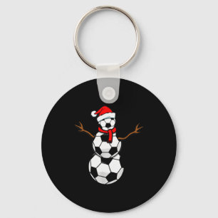 Porte-clés Drôle de Noël Football Santa Bonhomme de neige