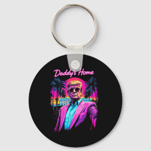 Porte-clés Drôle de papa à la maison Maison Blanche Trump Ros