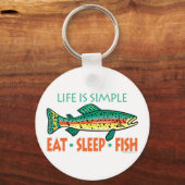 Porte-clés Drôle de pêche de dire (Recto)