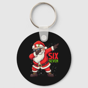 Porte-clés Drôle de Père Noël Dab Six Sept Noël 67 Mème Gen A
