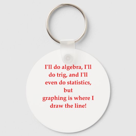 Porte-clés drôle de plaisanterie mathématique (Recto)