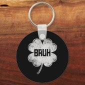 Porte-clés Drôle de Saint-Patrick Bruh Mem Shamrock Adolescen (Recto)