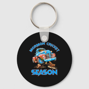 Porte-clés Drôle de saison de cricket mormon de camionnage éc
