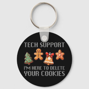 Porte-clés Drôle de support technique de Noël Je suis là pour
