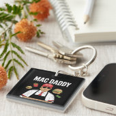 Porte-clés Drôle de Trump frites faisant des frites Mac Daddy (Devant Droit)