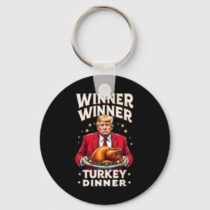 Porte-clés Drôle de Trump Gagnant Gagnant Dîner de dinde Than