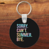 Porte-clés Drôle Désolé ne peut pas été Bye Enseignant Dernie (Recto)