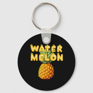 Porte-clés drôle d'été watermelon jaune graphique Hommes