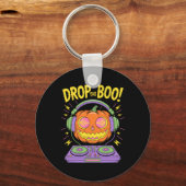 Porte-clés Drôle Edm Dj Halloween Citrouille (Recto)