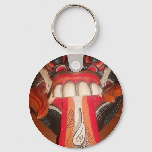 Porte-clés Drôle effrayant Langue bizarre asiatique Halloween (Recto)