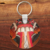 Porte-clés Drôle effrayant Langue bizarre asiatique Halloween (Recto)