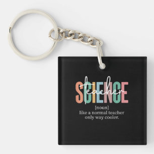 Porte-clés Drôle Enseignant en Sciences Définition pour Femme