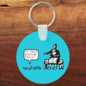 Porte-clés Drôle Est Ce Caricature Sans Oiseaux Gluten (Recto)