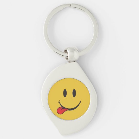 Porte-clés Drôle et mignon collant la langue Emoji (Devant)