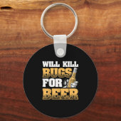 Porte-clés Drôle Exterminateur Design Va Tuer Des Bugs Pour L (Recto)