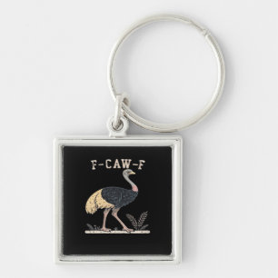 Porte-clés Drôle F-Caw-F Autruche F-Caw-F Coq Oiseau Corbeau