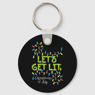 Porte-clés Drôle Faisons la Fête Noël en Juillet T-shirt Été