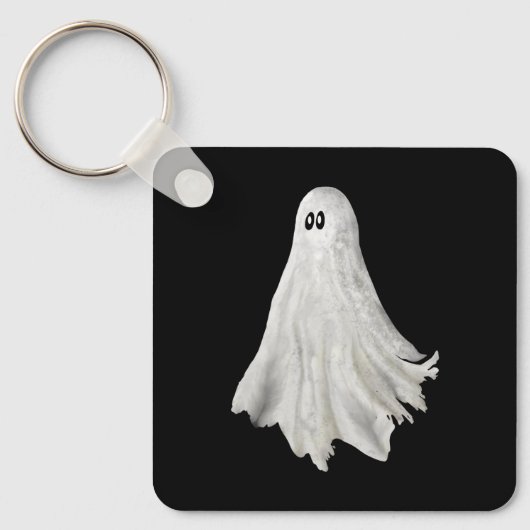 Porte-clés Drôle Fantôme D'Halloween Dessin Passé (Recto)