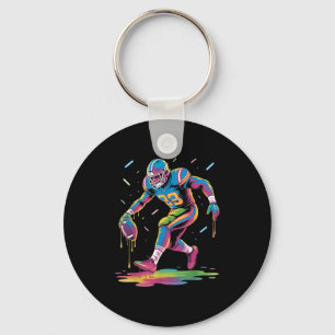Porte-clés Drôle Football Dripng Garçon Jeune Tie Dye Dripng