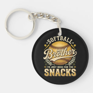 Porte-clés Drôle Frère de Softball Snacks Sports